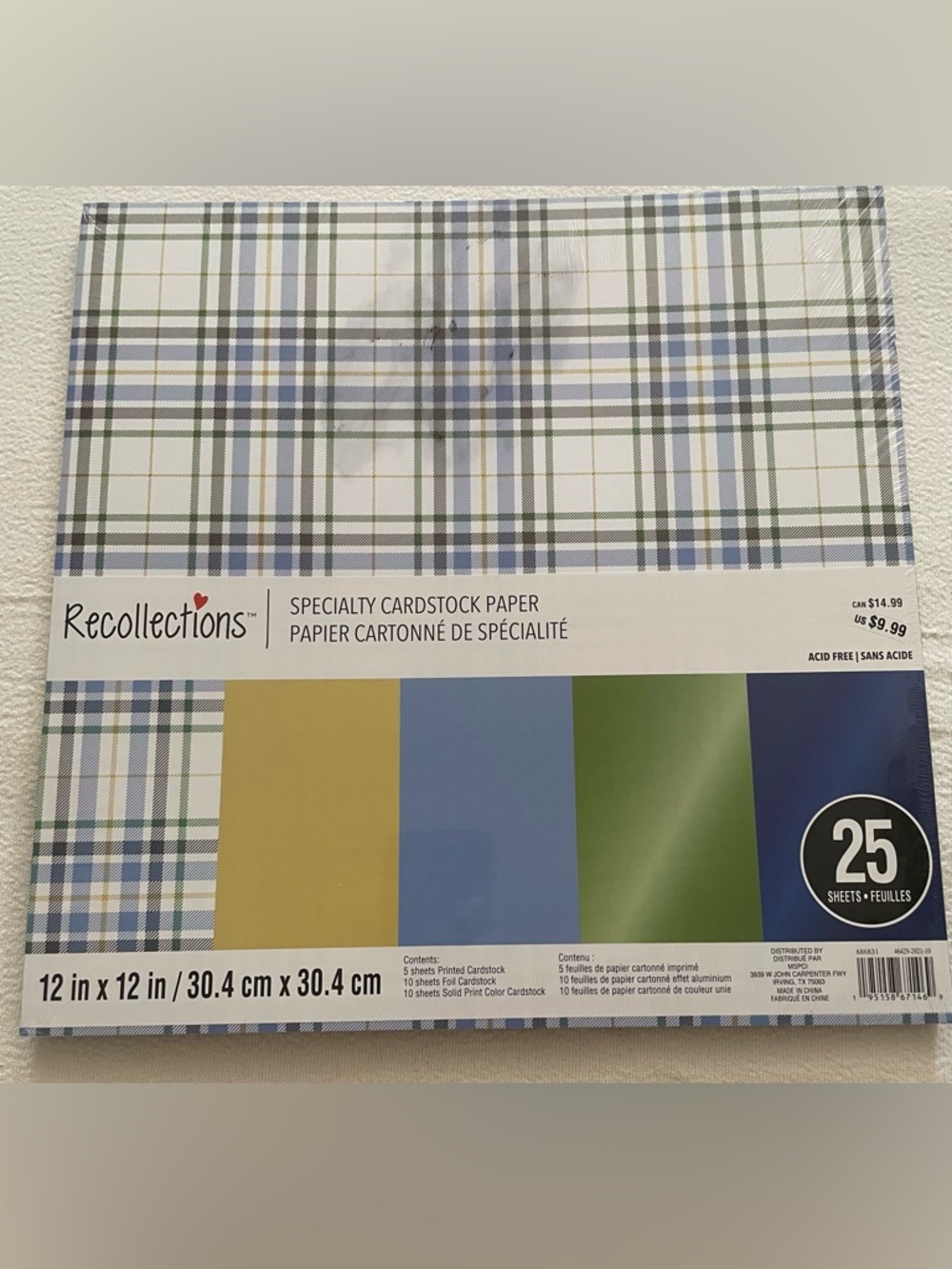 NWT Lot of 3 Recollections Specialty Cardstock - Picture 8 of 11